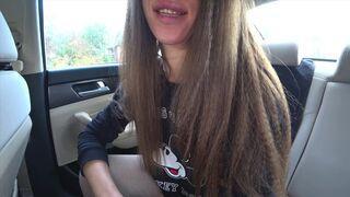 Petite student pays taxi driver with tight anal ride